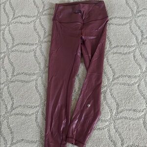 Women’s Maroon Lululemon Align Leggings